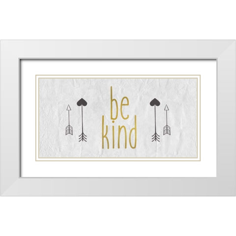 Be Brave 2 White Modern Wood Framed Art Print with Double Matting by Allen, Kimberly
