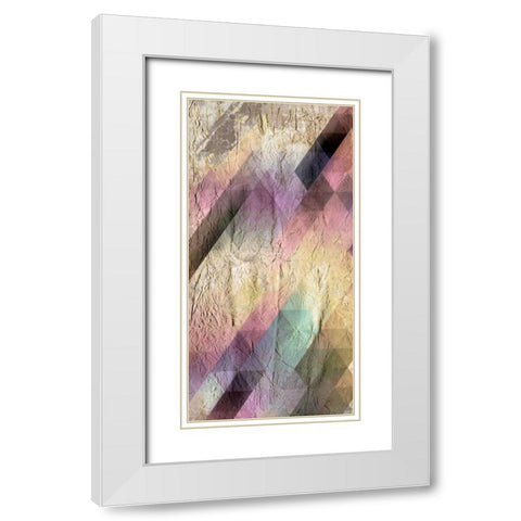 Color Code 1a White Modern Wood Framed Art Print with Double Matting by Allen, Kimberly
