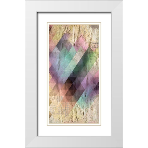 Color Code 1b White Modern Wood Framed Art Print with Double Matting by Allen, Kimberly