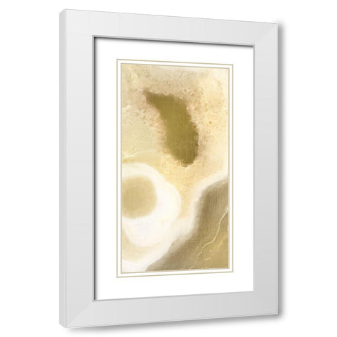 Golden Touch 2 White Modern Wood Framed Art Print with Double Matting by Kimberly, Allen