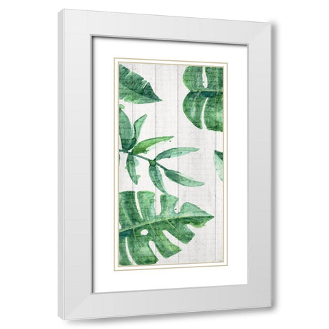 Tropics 1 White Modern Wood Framed Art Print with Double Matting by Kimberly, Allen