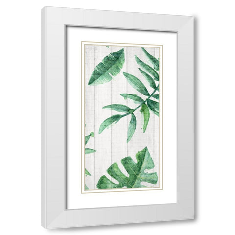 Tropics 2 White Modern Wood Framed Art Print with Double Matting by Kimberly, Allen