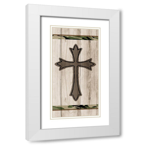 Wood Panel 2 White Modern Wood Framed Art Print with Double Matting by Kimberly, Allen