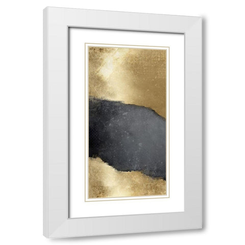 Golden Light of Day A White Modern Wood Framed Art Print with Double Matting by Kimberly, Allen