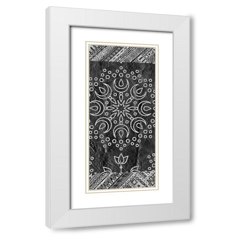 Patterned A White Modern Wood Framed Art Print with Double Matting by Kimberly, Allen