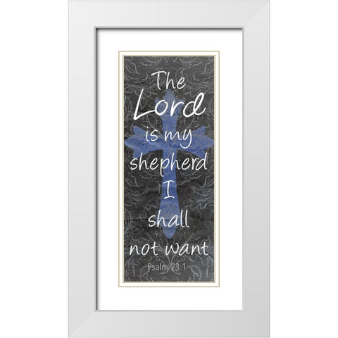My Shepherd White Modern Wood Framed Art Print with Double Matting by Kimberly, Allen