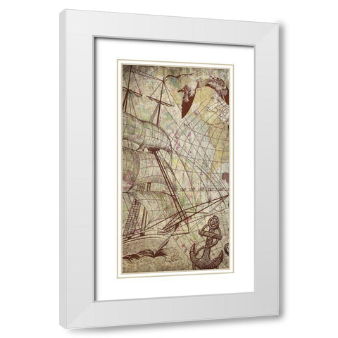 Coastal Exploration White Modern Wood Framed Art Print with Double Matting by Kimberly, Allen