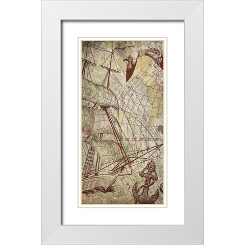 Coastal Exploration White Modern Wood Framed Art Print with Double Matting by Kimberly, Allen