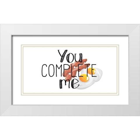 Good Morning 1 White Modern Wood Framed Art Print with Double Matting by Kimberly, Allen