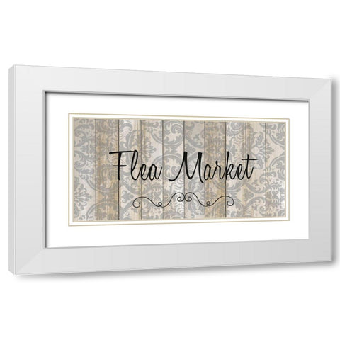 Flea Market White Modern Wood Framed Art Print with Double Matting by Allen, Kimberly