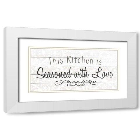 This Kitchen White Modern Wood Framed Art Print with Double Matting by Kimberly, Allen