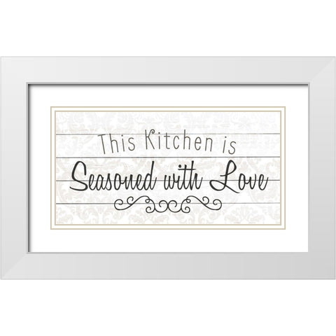 This Kitchen White Modern Wood Framed Art Print with Double Matting by Kimberly, Allen