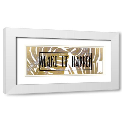 Positive A White Modern Wood Framed Art Print with Double Matting by Kimberly, Allen