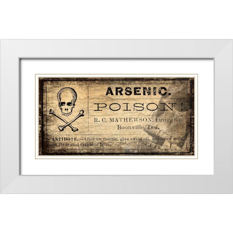 Arsenic v1 White Modern Wood Framed Art Print with Double Matting by Kimberly, Allen