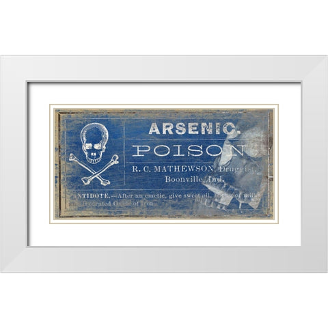 Arsenic v2 White Modern Wood Framed Art Print with Double Matting by Kimberly, Allen