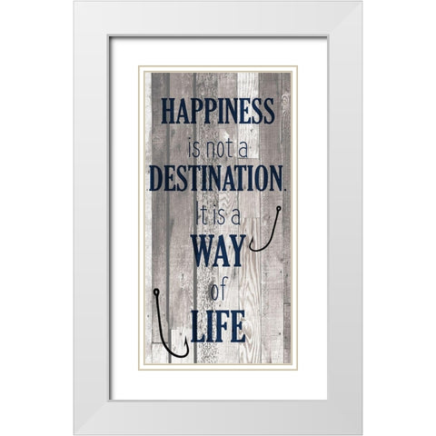 At the Lake D White Modern Wood Framed Art Print with Double Matting by Kimberly, Allen