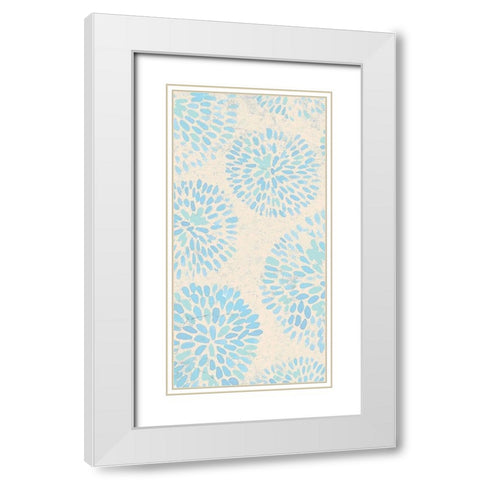 Splash 1 White Modern Wood Framed Art Print with Double Matting by Kimberly, Allen