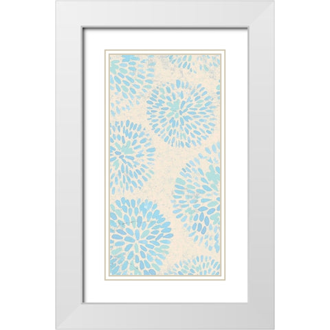 Splash 1 White Modern Wood Framed Art Print with Double Matting by Kimberly, Allen