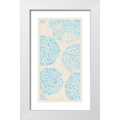Splash 2 White Modern Wood Framed Art Print with Double Matting by Kimberly, Allen