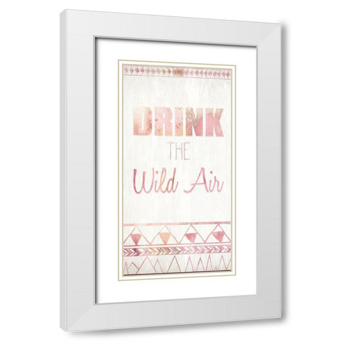 Live C White Modern Wood Framed Art Print with Double Matting by Kimberly, Allen