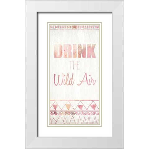 Live C White Modern Wood Framed Art Print with Double Matting by Kimberly, Allen