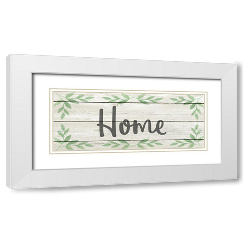 Home White Modern Wood Framed Art Print with Double Matting by Kimberly, Allen
