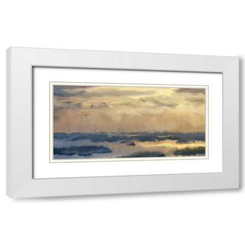 Morning Sky White Modern Wood Framed Art Print with Double Matting by Kimberly, Allen