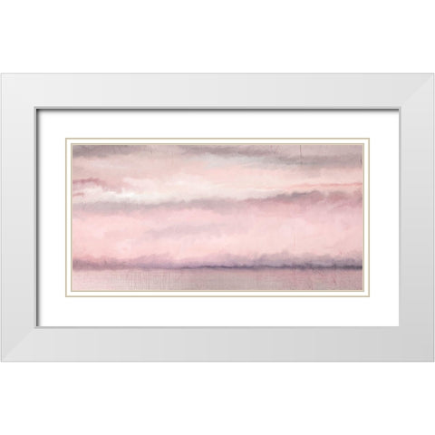Blush Sky White Modern Wood Framed Art Print with Double Matting by Kimberly, Allen