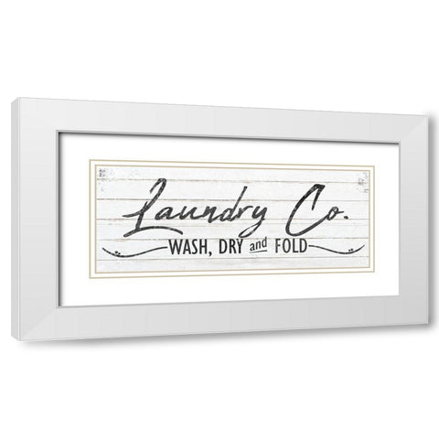 Laundry Co White Modern Wood Framed Art Print with Double Matting by Kimberly, Allen