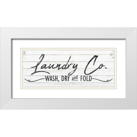 Laundry Co White Modern Wood Framed Art Print with Double Matting by Kimberly, Allen