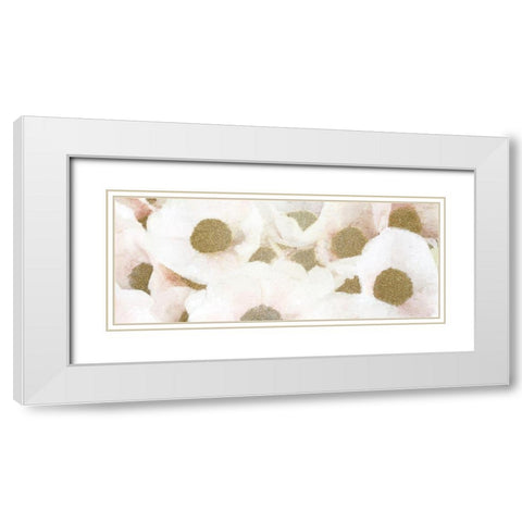 Anemones White Modern Wood Framed Art Print with Double Matting by Kimberly, Allen