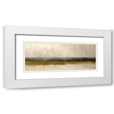 Horizon White Modern Wood Framed Art Print with Double Matting by Kimberly, Allen