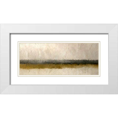 Horizon White Modern Wood Framed Art Print with Double Matting by Kimberly, Allen