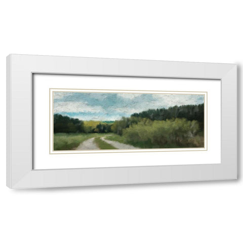 Morning Walk  White Modern Wood Framed Art Print with Double Matting by Kimberly, Allen