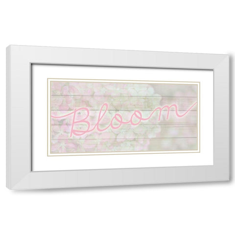 Bloom White Modern Wood Framed Art Print with Double Matting by Kimberly, Allen