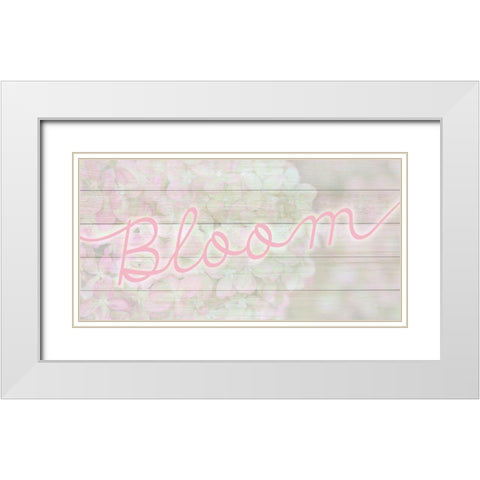 Bloom White Modern Wood Framed Art Print with Double Matting by Kimberly, Allen