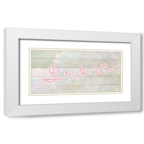 Grow White Modern Wood Framed Art Print with Double Matting by Kimberly, Allen
