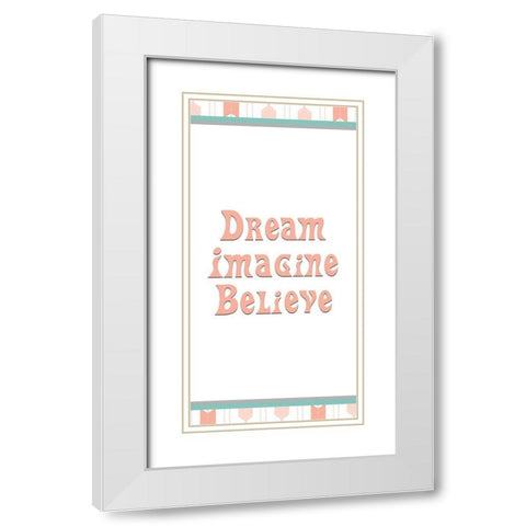 Imagine 1 White Modern Wood Framed Art Print with Double Matting by Kimberly, Allen
