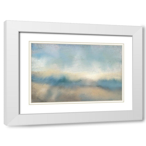 Blue Skies White Modern Wood Framed Art Print with Double Matting by Kimberly, Allen