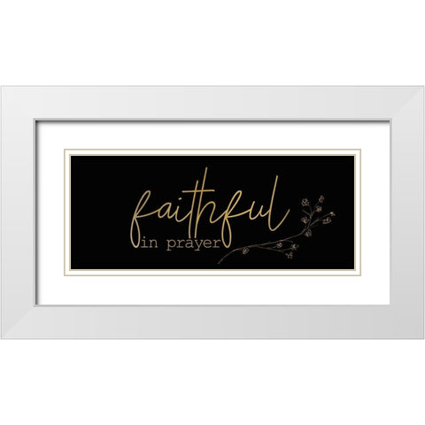 Be Joyful 3 White Modern Wood Framed Art Print with Double Matting by Kimberly, Allen