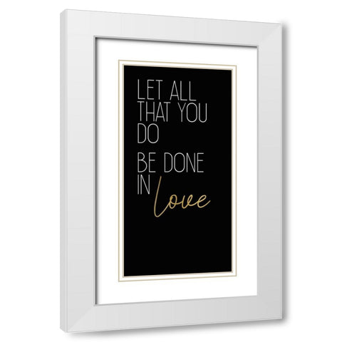 Be Still 2 White Modern Wood Framed Art Print with Double Matting by Kimberly, Allen