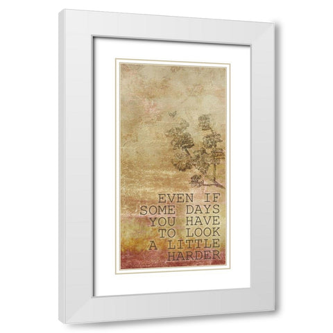 What Makes You 6 White Modern Wood Framed Art Print with Double Matting by Kimberly, Allen