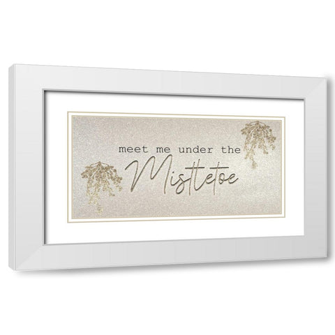 Christmas Romance 16 White Modern Wood Framed Art Print with Double Matting by Kimberly, Allen