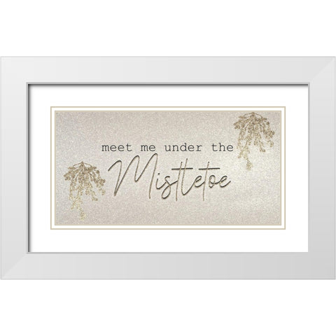Christmas Romance 16 White Modern Wood Framed Art Print with Double Matting by Kimberly, Allen