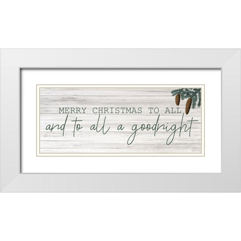 Farmhouse Christmas 5 White Modern Wood Framed Art Print with Double Matting by Kimberly, Allen