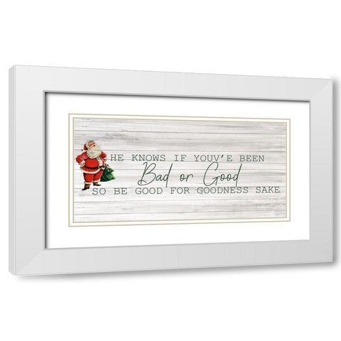 Farmhouse Christmas 16 White Modern Wood Framed Art Print with Double Matting by Kimberly, Allen