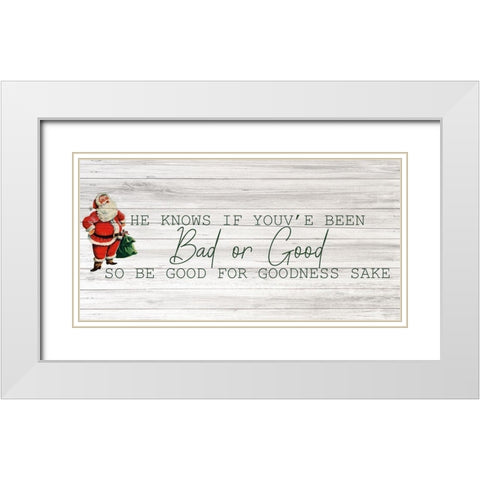 Farmhouse Christmas 16 White Modern Wood Framed Art Print with Double Matting by Kimberly, Allen
