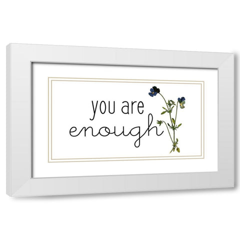 Family Gathers 10 White Modern Wood Framed Art Print with Double Matting by Kimberly, Allen