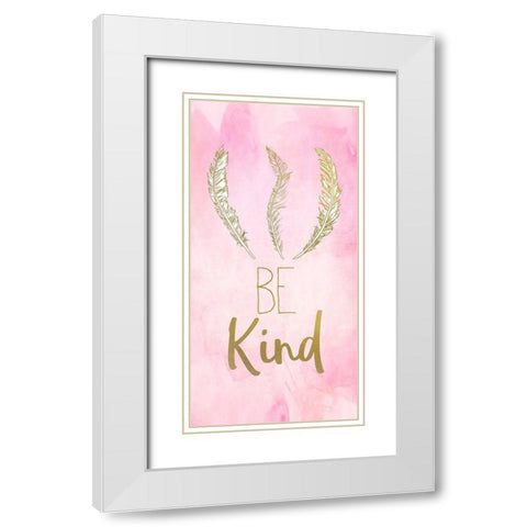 Always Be 1 White Modern Wood Framed Art Print with Double Matting by Kimberly, Allen