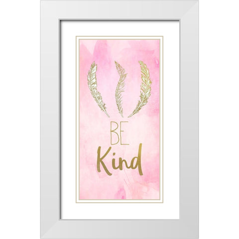 Always Be 1 White Modern Wood Framed Art Print with Double Matting by Kimberly, Allen